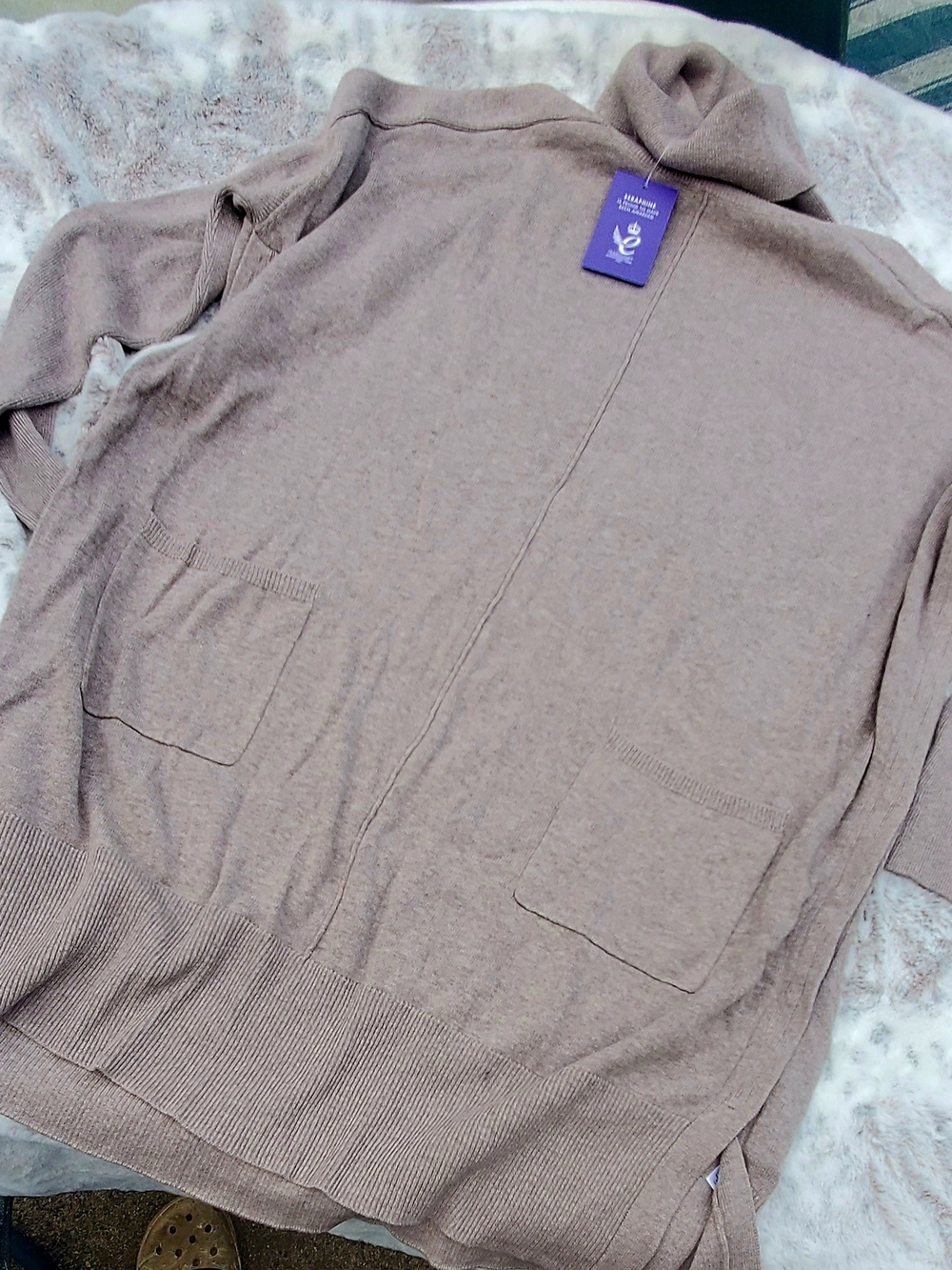 NWT Seraphine Maternity/Nursing Sweater - Taupe